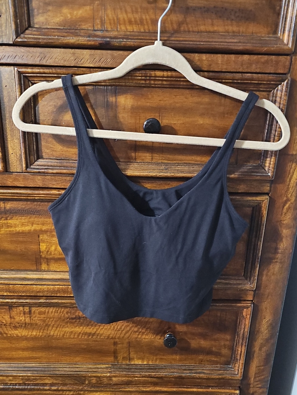 Lululemon Align Cropped Tank. Black, Womens Sz 10!! Nulu Material